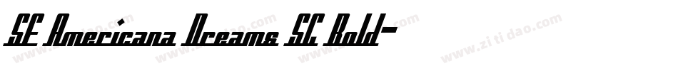 SF Americana Dreams SC Bold字体转换